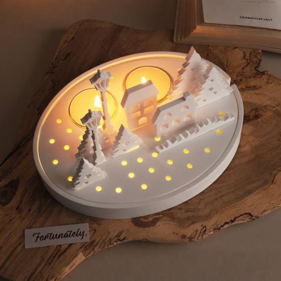 3Pcs Silicone Mold House Resin Casting Mold Easter Candle Making Mold DIY Home