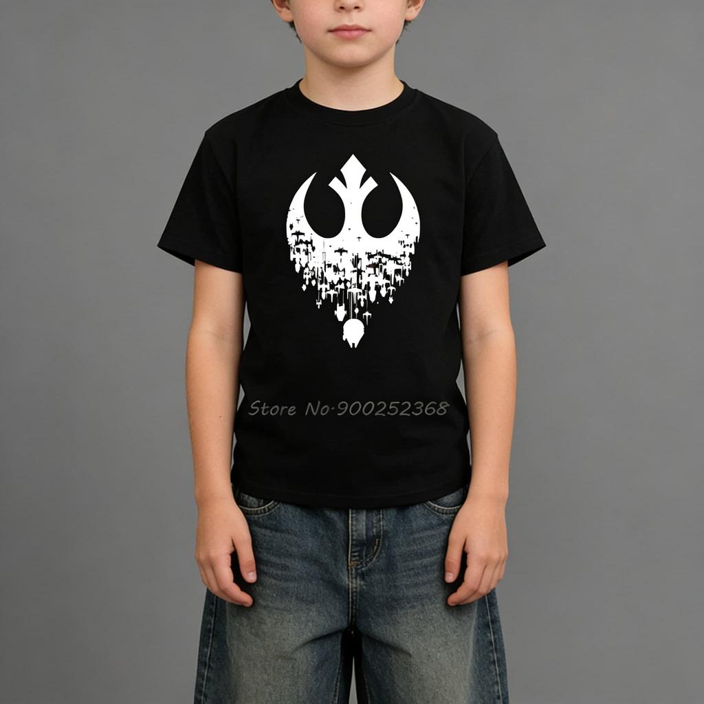 Fractured Rebellion Jedi Knight Rebel Cool Digital Print Men Women Adults Children Boy Gril Kids Parent Child Cotton T shirt