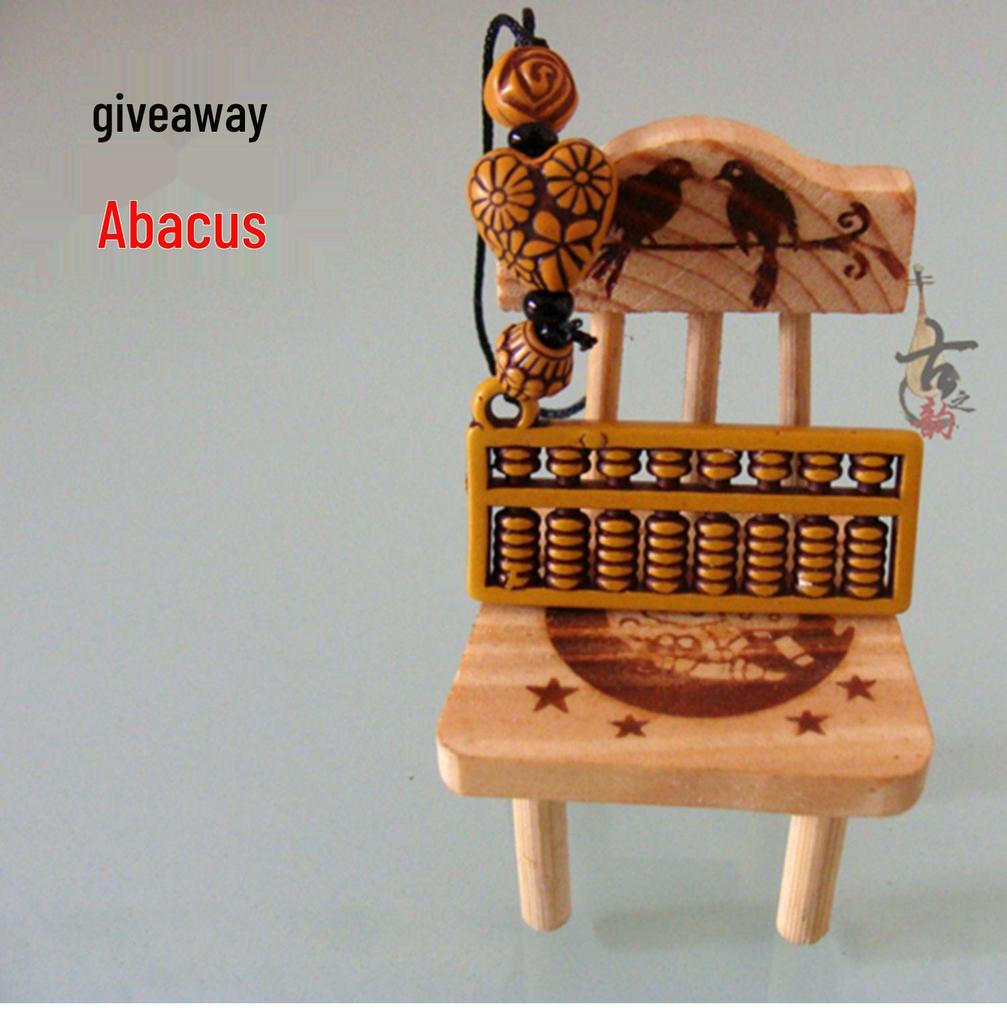 Vintage 17-Row Solid Wood Abacus - Feng Shui Decor & Business Gift