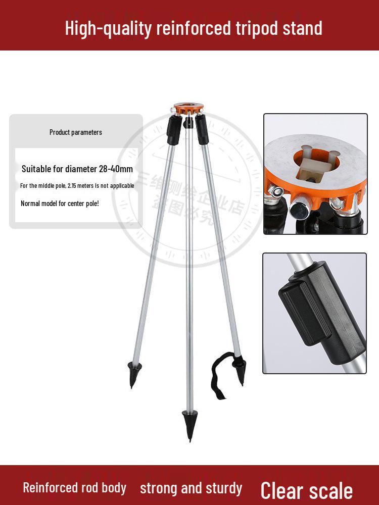 Штатив Leica RTK/GPS со центрирующей штангой и измерительной призмой, регулируемый до 2,15 м, 3 м и 5 м.