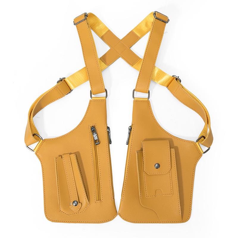 Мужская и женская ретро-сумка-жилет через плечо – многофункциональная подмышечная сумка-слинг для телефона и использования на открытом воздухе