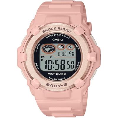Женские часы Baby-G BGR-3003NC-4JF [цифровая модель BABY-G с круглым циферблатом] Круглые розовые цифровые часы