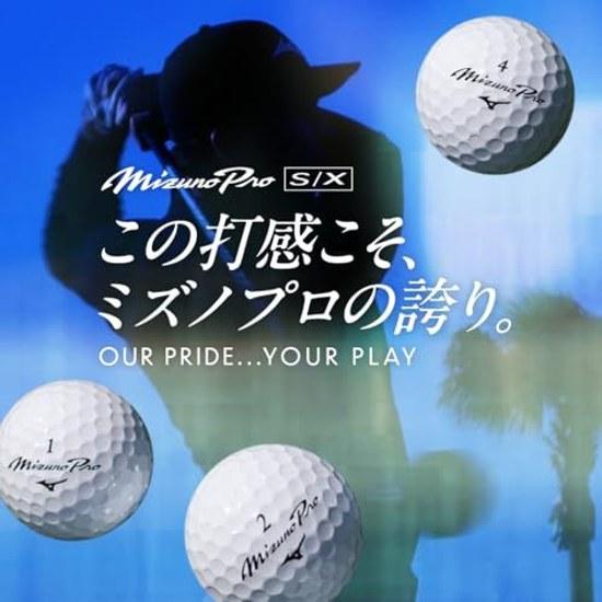 MIZUNO Golf Ball Pro S X Soft feel Mid-high trajectory Urethane cover Axial Flow 332 dimples 3-piece structure