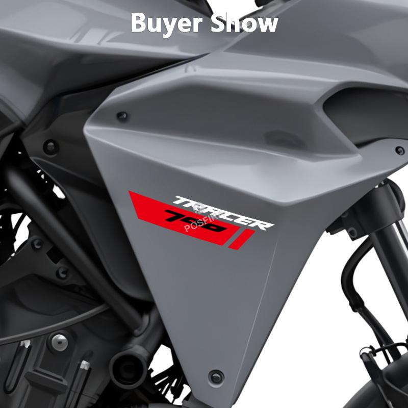 POSFIRA Vinyl Glossy Motorcycle Fairing Stickers Waterproof Body Decoration Decals for Yamaha Tracer 700 2018 2019 Accessories