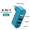 4-в-1-180-градусный Поворотный USB 3.0 Четырехпортовый Хаб, Четырехпортовый Type-C Удлинитель, USB-разветвитель