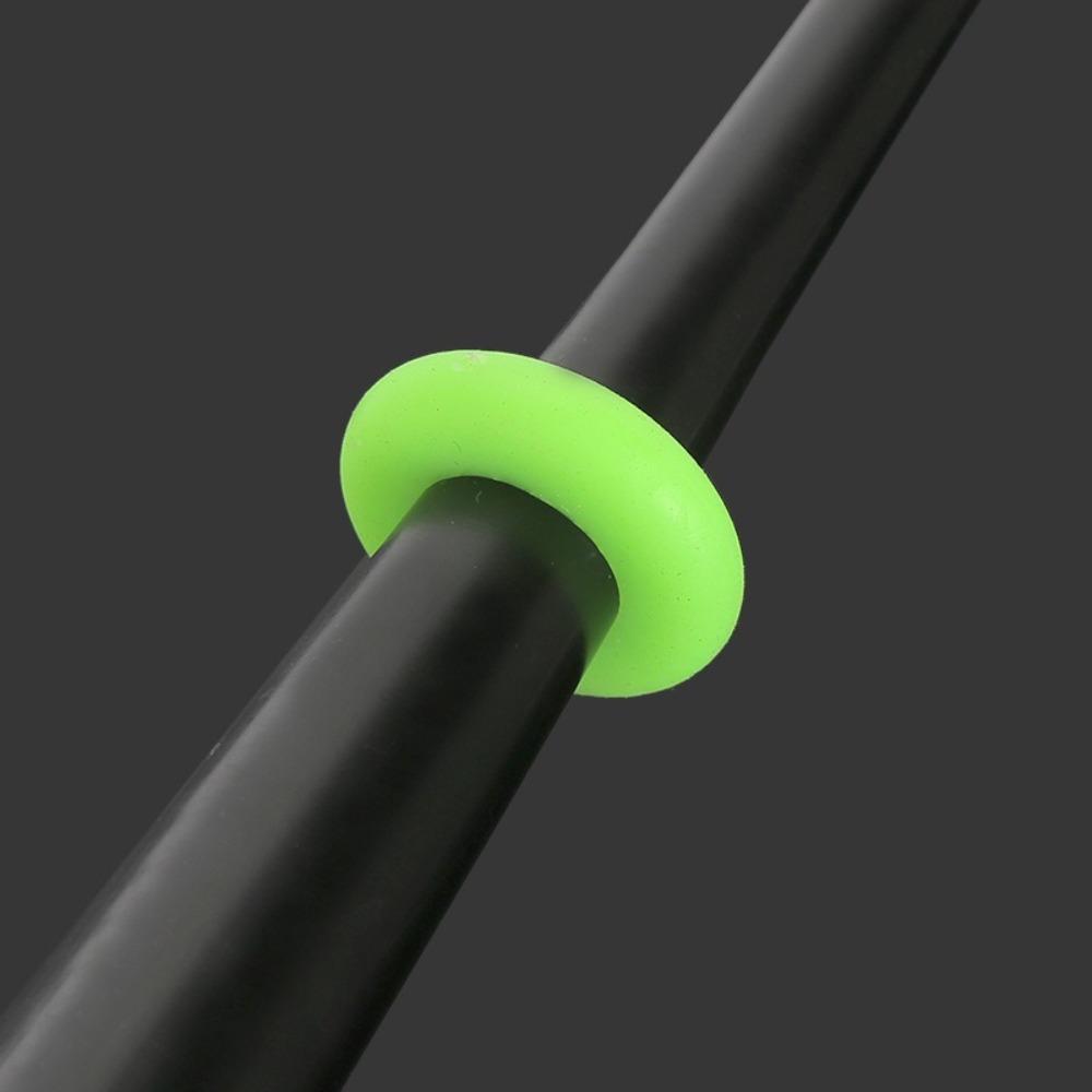 100pcs 2.5cm Waterproof Elastic Rod Stop Ring 3.0cm Rod Clip O-Shape Rubber Stopper  Fishing Tools