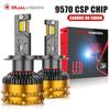 Dualvision H4 H7 H11 LED CANbus H1 H8 H9 9005 9006 HB3 HB4 9012 HIR2 Светодиодная фара 30 шт. чипов CSP 2000 Вт Турбо Автомобильная противотуманная фара 12 В