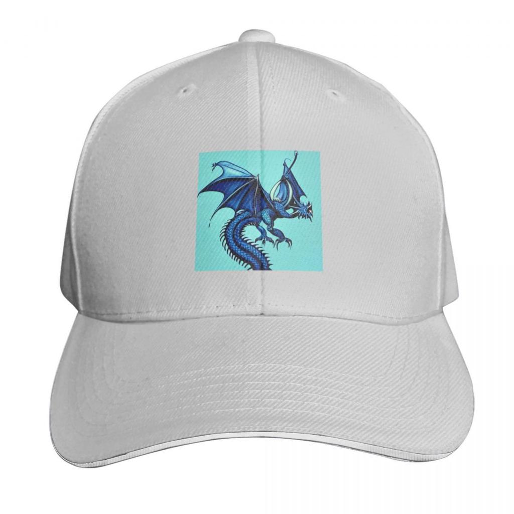 Blue Asian Dragon Baseball Cap Anime Hat Hat Unisex For The Sun Fishing cap Streetwear Women Hats Unisexs