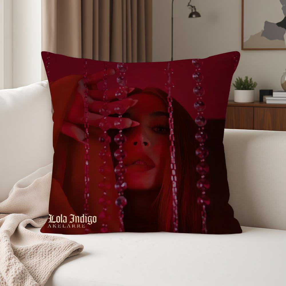 Spanish Singer LLolas Indigo Pillow Case Suitable For Bedrooms Living Rooms Cars Home Decoration