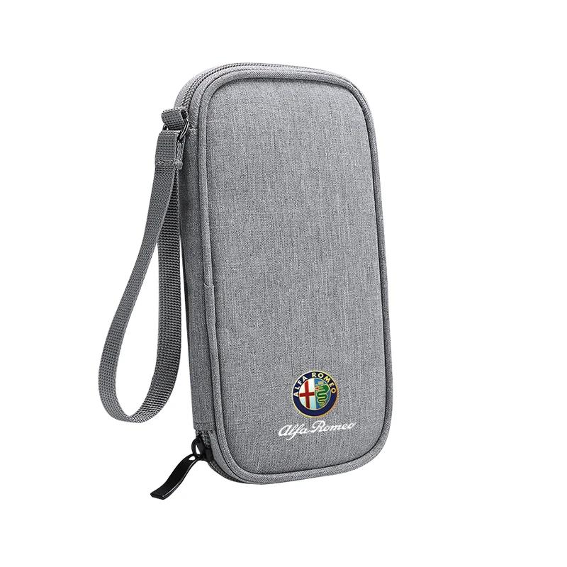 Car Stickers For Alfa Romeo Car Interior Portable Storage Bag Data Cable For Alfa Romeo Giulietta GT 159 147 156 Mito Brera Giul