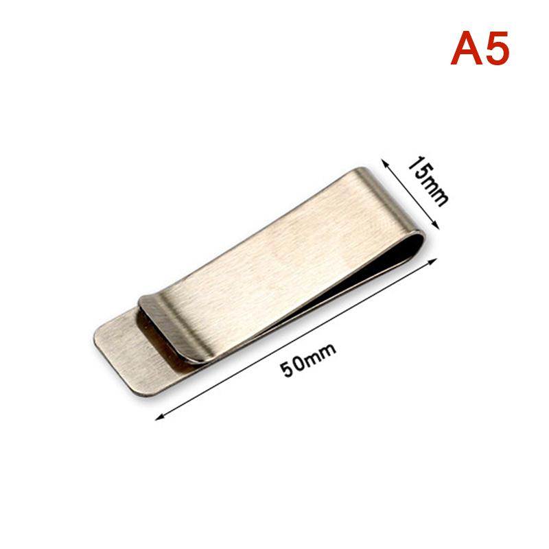 Высококачественный металлический зажим для денег из нержавеющей стали, простой серебряный зажим для денег, держатель для купюр для мужчин и женщин