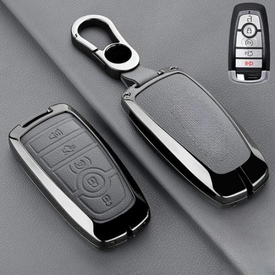 Чехол-брелок из сплава и кожи для автомобильного ключа Lincoln Aviator Corsair Nautilus Navigator