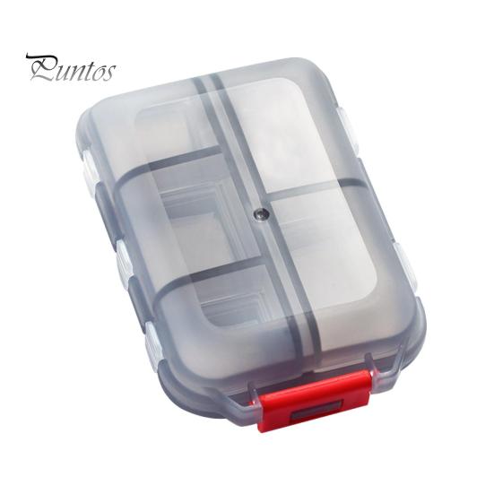 Портативный органайзер для таблеток с 10 отделениями, пыленепроницаемый, компактный, прозрачный контейнер для хранения, легкий держатель для таблеток