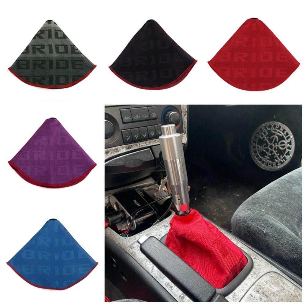 Ткань Hyper Fabric Shift Knob Cover JDM Style Racing Shift Knob Collars Auto Interior