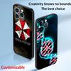 Классический Злой Зонт крутой дизайн узора Чехол для телефона Для iPhone 17 16 15 14 13 12 Plus Mini Pro Max Мягкий черный Ударопрочный чехол