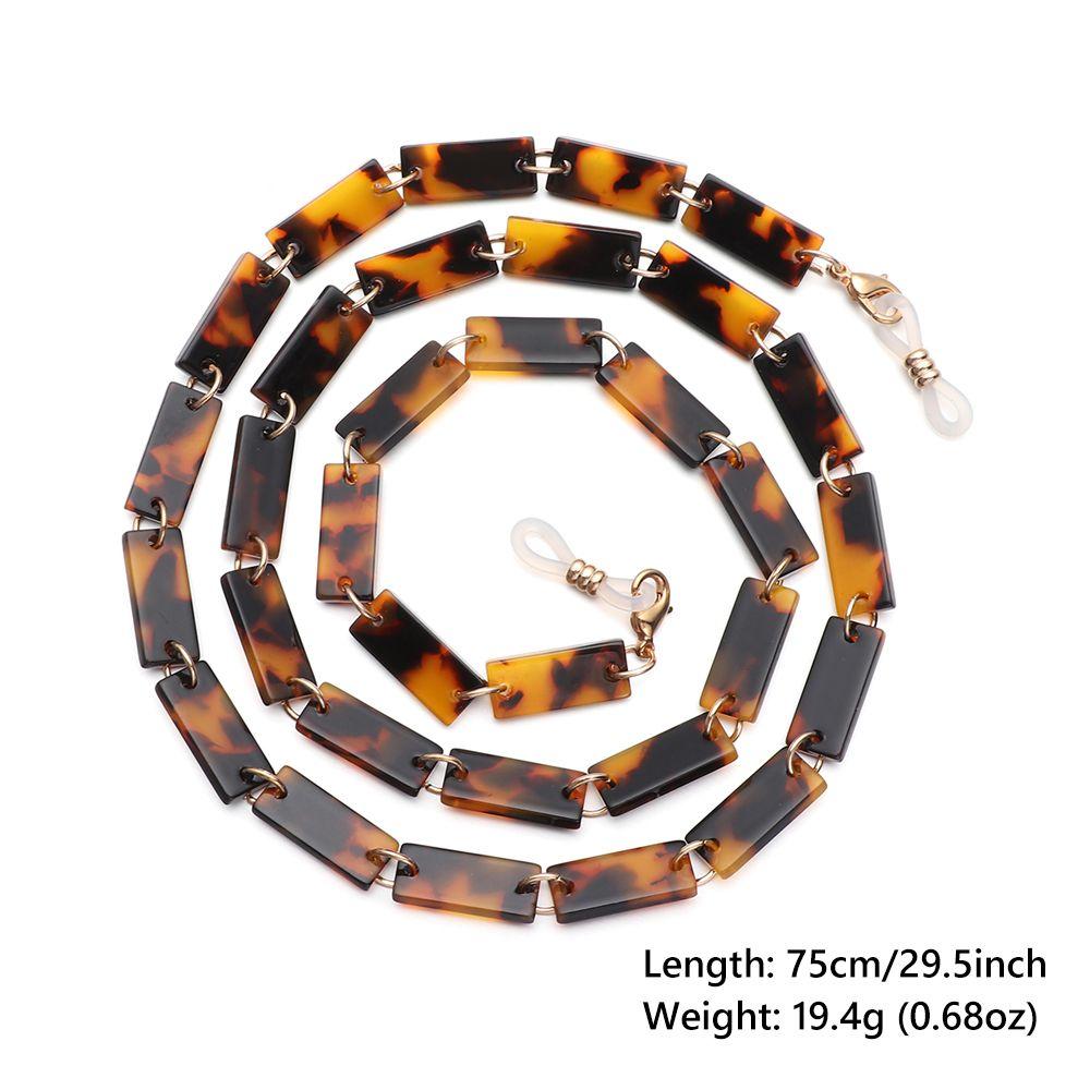 Acrylic Mask Chain Glasses Lanyard Around Neck Tortoise Mask Holder Sunglasses Chains for Women