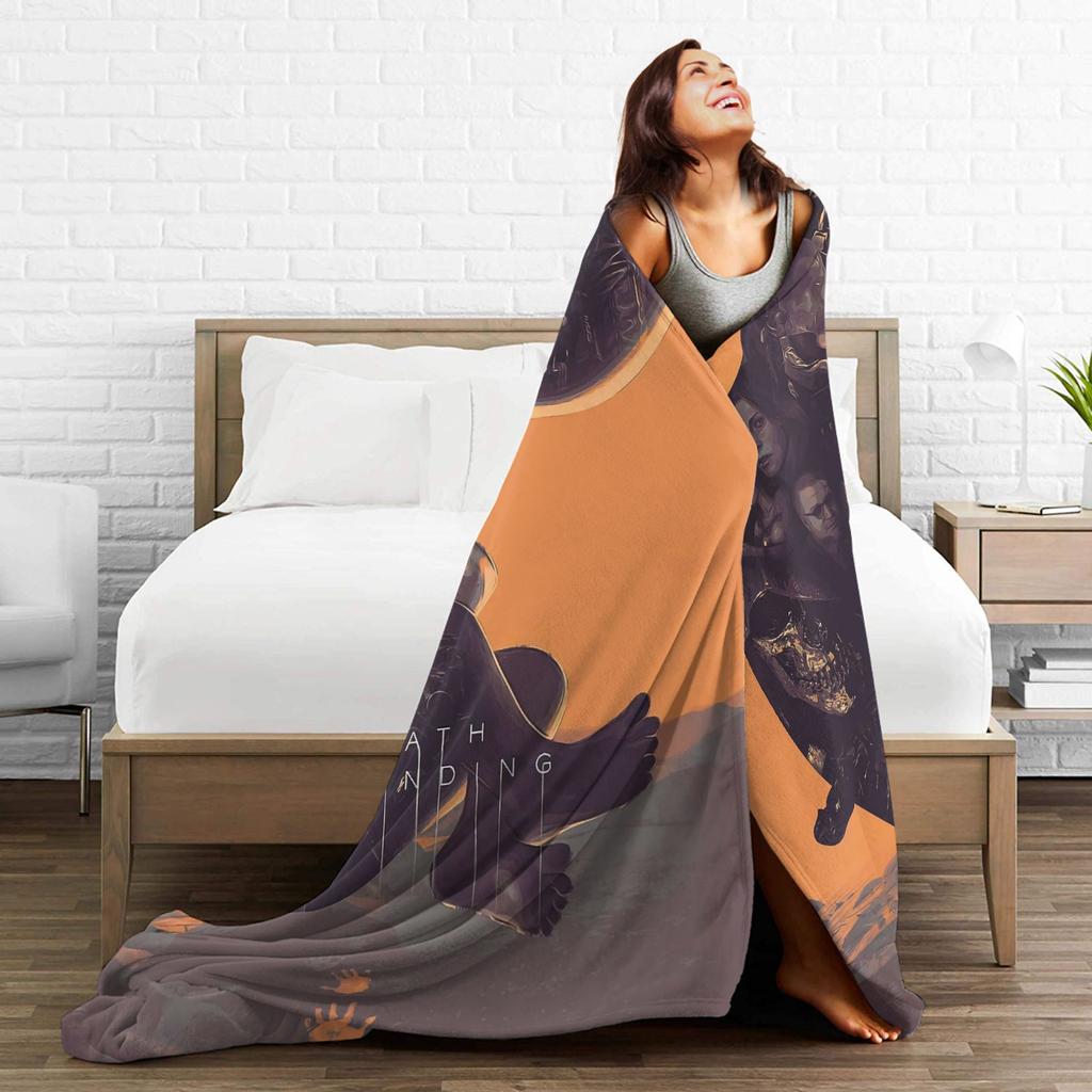 Death Stranding Видеоигра Супермягкое Одеяло Мальчик Девочка Плюшевое Плед Модное Уличное Фланелевое Покрывало Покрывало для Дивана