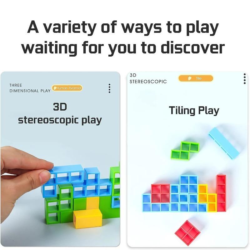 Balance Stacking Block Game, Adult and Child Board Game, Team Tower Rolling Giant Stacking Game, Family Gathering Board Game