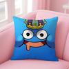 Cute Japanese Game DDragon Quest Slime Cushion Cover Pillow Case Soft Skin Friendly Fabric  Concealed Zipper