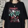 New Aniem T Shirt Kamado Tanjirou Print T-shirt Unisex Summer Casual O-neck Lady Female Clothing Short Sleeve Tees