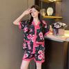 Smooth Women Pajamas Sleepwear Flower Pajama Set Nightgowns Camisole Shorts Nightclothes Summer Soft Casual Outfits