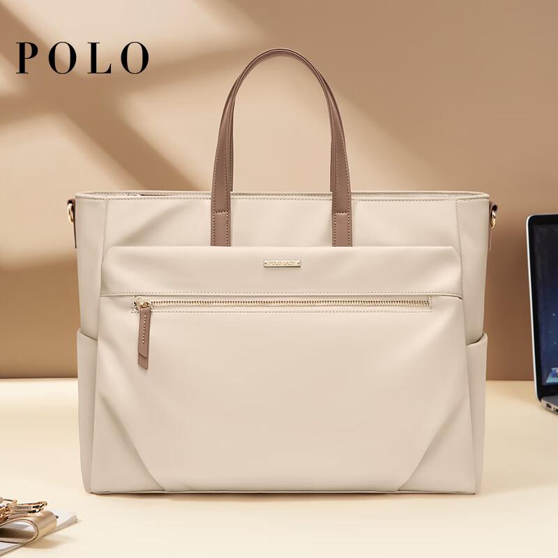 POLO Laptop Bag for Women, 14/15.6 Inch Handheld Notebook Bag, Suitable for Huawei, Business Briefcase, Birthday Gift for Wome