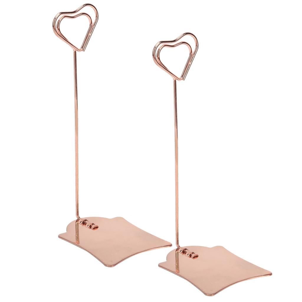 2 шт. держатель для номера стола многоцелевой прочный зажим для именных карточек для свадебной вечеринки в офисе розовое золото