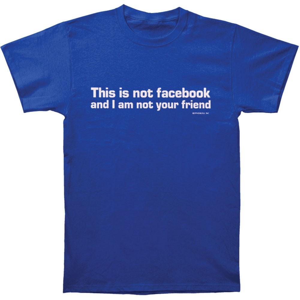 Men's Parody Facebook T-Shirt Mens Womens Tees Top Blue