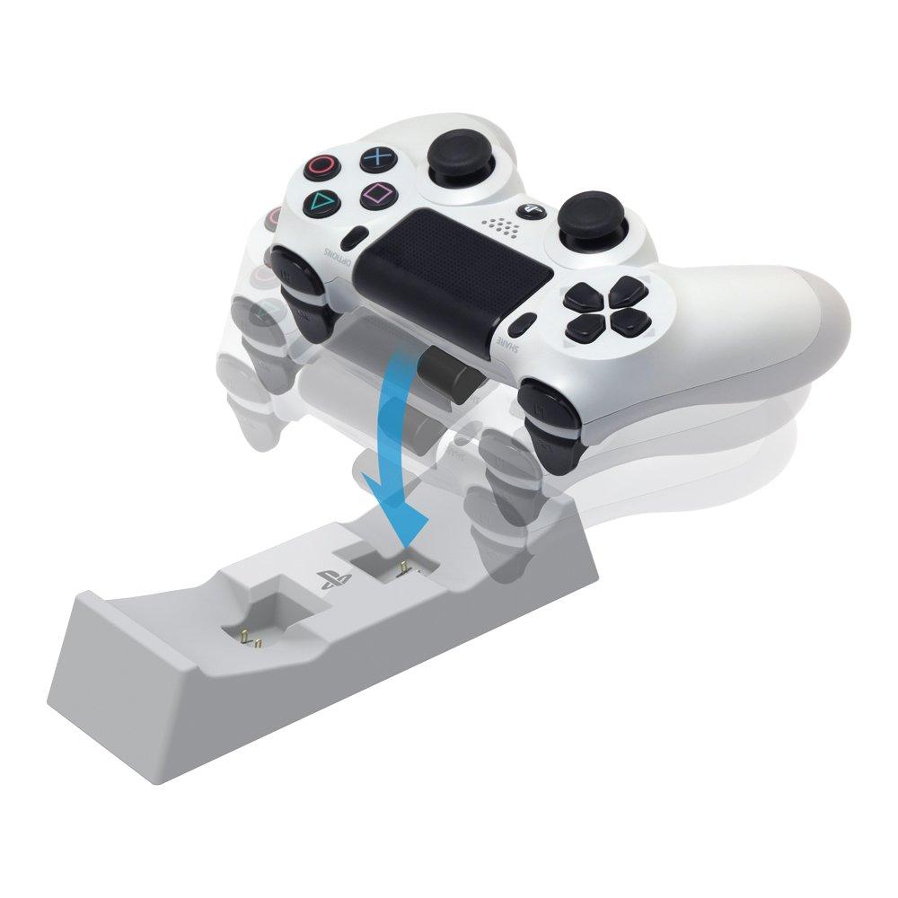 Просто поместите его на зарядную станцию для DUALSHOCK 4 (белый)