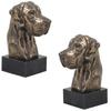 Great Dane II - Dog Statue, Bust On Stone Base, Sculpture, Trophy for Dog Show by Brand