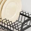 Storage Rack Two-Tier Dish Drying Rack Large Capacity Easy To Install Rust-Resistant Kitchen Countertop Utensil Dish Rack with Drain