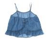 Джинсовая блузка без рукавов 664737 для девочек