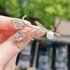Tulip Brooch Female Magnolia Temperament Pearl Pin Fashion Flower Brooch Suit Coat Accessories Trend