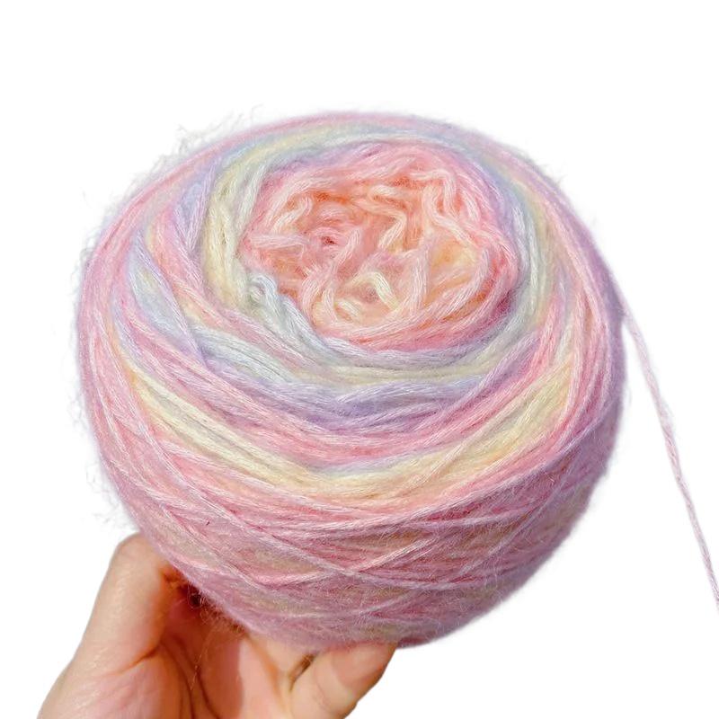 50g/Roll Blended Clothing Accessories Multicolor Colorful Crochet Line DIY Rainbow Yarn Soft Yarns Gradient