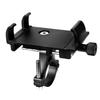 Black Cycling Phone Holder Aluminum Alloy Handlebar Clamp Phone Mount for Motorcycle Mountain