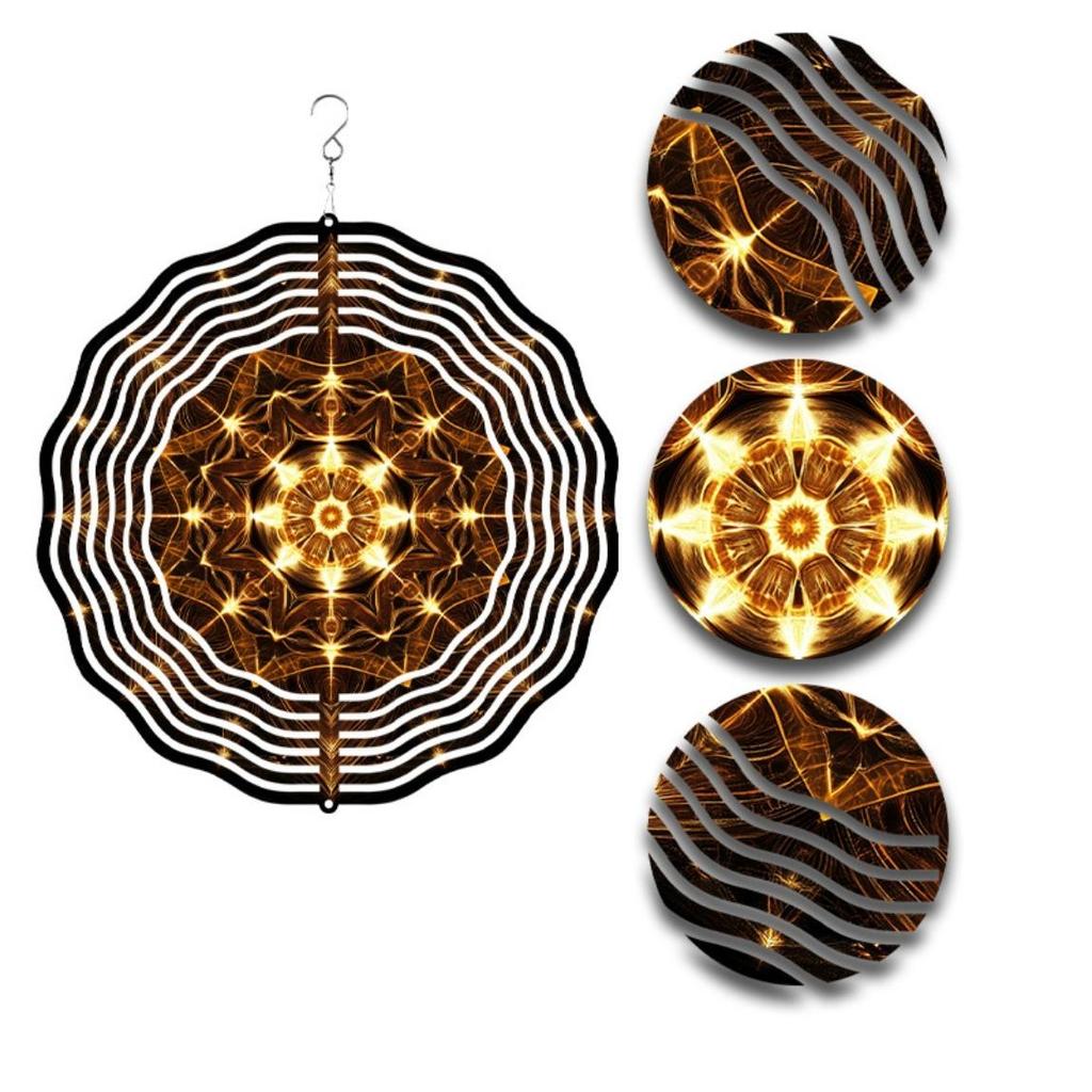 10-дюймовый подвесной ветряной спиннер, крючок с вращением на 360 градусов, динамичный дизайн для декора сада и газона, весенне-летний, креативный подарок для друзей и семьи