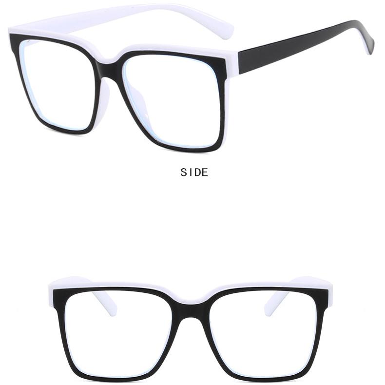 Women's Glasses Anti-Blue Light Simple Fashion Personality Retro TR90 Plain Glasses Commuter Student Travel Glasses