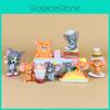 Tom And Jerry Cartoon Pvc Model With Hamburger Friesfor Design For Figure Collectors