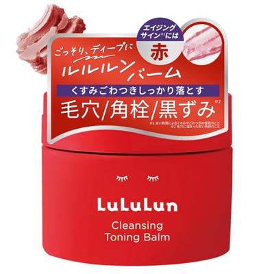 Очищающий бальзам LuLuLun, Тонизирующий бальзам, Гладкий красный, 90 г, Средство для снятия макияжа, Красный