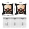 Black Grey Skull Face Día De Los Muertos Pillow Case Comfy Pillow Cover Vintage Cushion Cover For Living Room Sofa