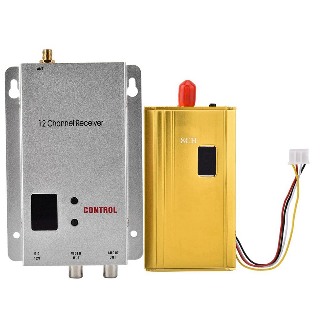 1.2G 1.5W беспроводной аудио-видео трансивер комплект передатчика и приемника для мониторинга видеонаблюдения