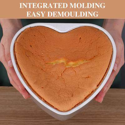 Форма для торта в форме сердца из алюминиевого сплава с быстрой теплопроводностью, форма для выпечки, инструмент для свадеб, вечеринок, семейных праздников, Дня святого Валентина, годовщины в форме сердца