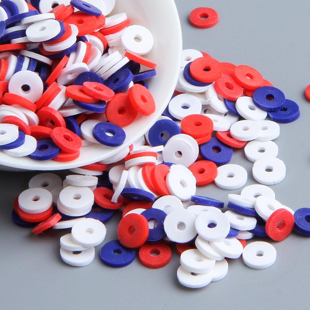 10 г бусин из полимерной глины сплошного цвета для браслетов и ожерелий - Разделительные бусины ручной работы