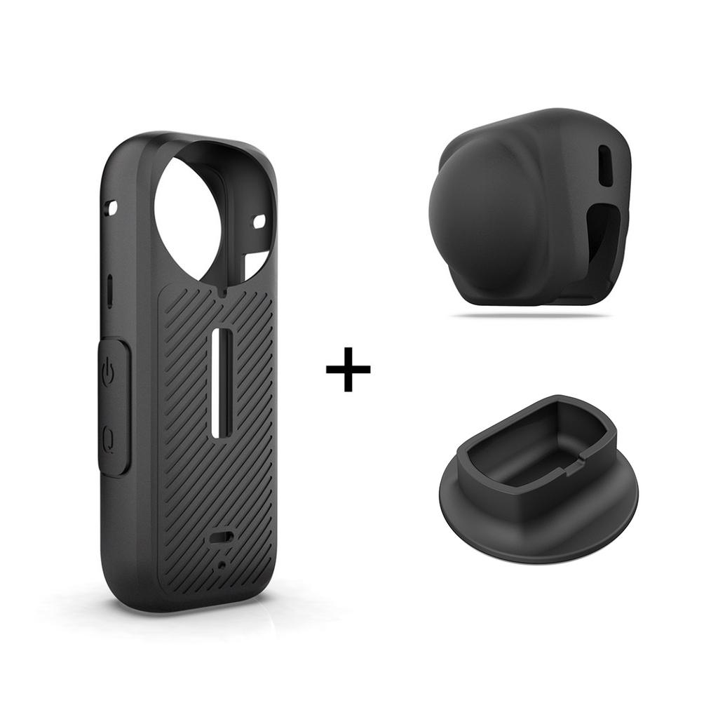 Camera Lens Cap For Insta360 One X4 Silicone Protective Lens Cover for Sports Camera Screen Cover for Insta 360 X4 Accessories