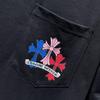8505 CHROME HEARTS 2025 Летняя новая высококачественная хлопковая свободная футболка с круглым вырезом большого размера для мужчин и женщин, парная футболка