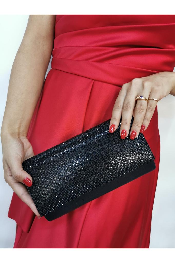 Women's Stylish and Useful Evening Dress Bag Women's Black Evening Dress Clutch Portfolio Handbag Wedding Engagement Evening Bag