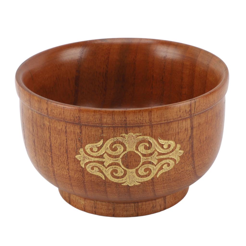 Миска из кислой древесины ююбы, защищающая от ожогов, для риса, еды, молока, чая, супа.