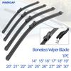 Car Windshield Wiper Blades Universal Soft Rubber Frameless Bracketless Car Wipers 1PC  14" 16" 17" 18" 19" 20" 21" 22" 24" 25" 26" 30"