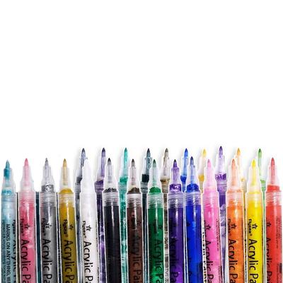 Рисунок для ногтей Art Pen 24 цвета Pastel Pastel Cala Decopen Macapen Macapen Self Gelne Art Material, смесь, 1 комплект