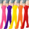 Women Christmas Stockings Cotton Striped Over Knee Halloween Cosplay Thigh High Party Long Socks